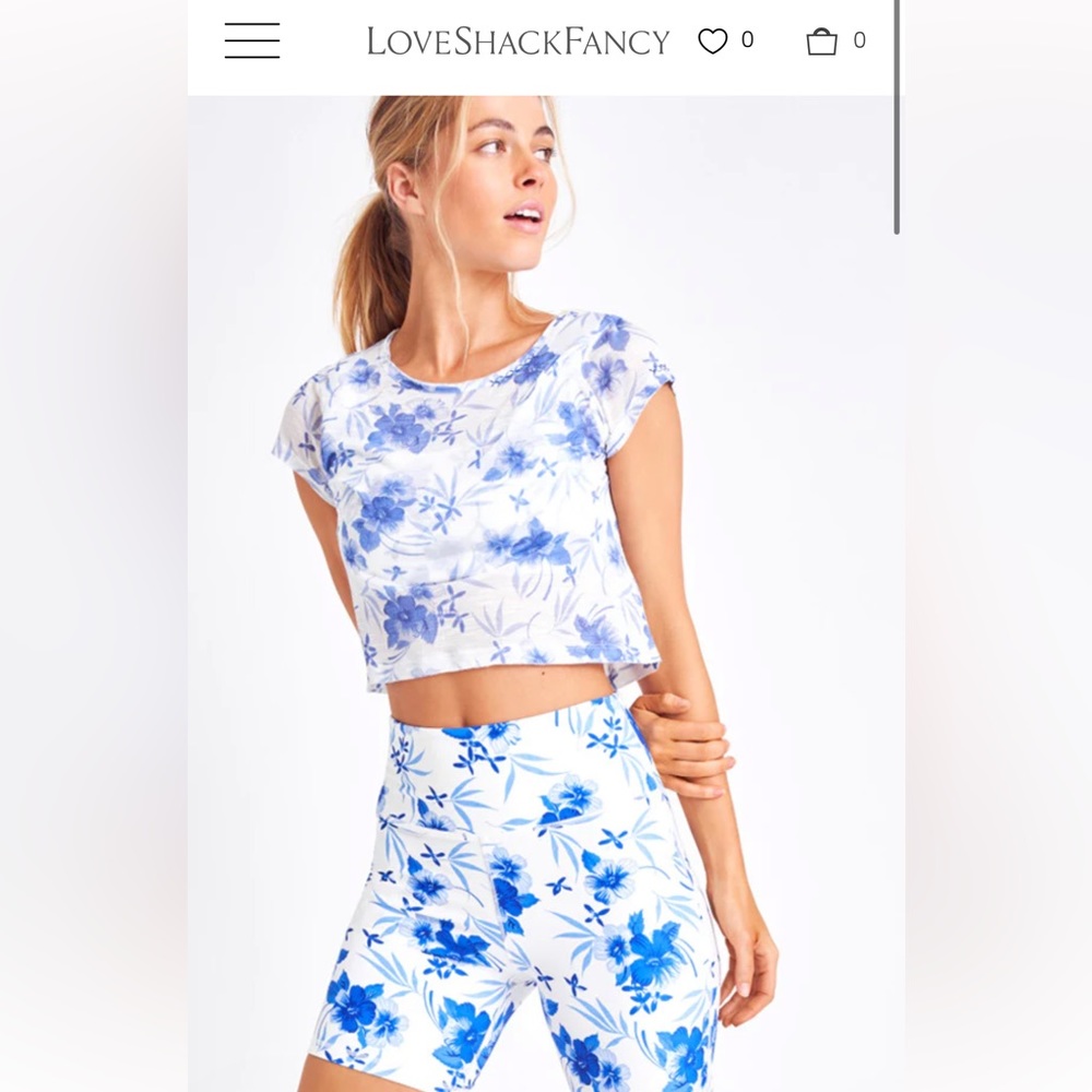 NWT LOVESHACKFANCY GIADA biker shorts size XS